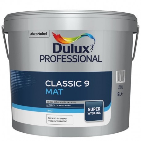 Dulux Professional CLASSIC 9 Baza White 9L