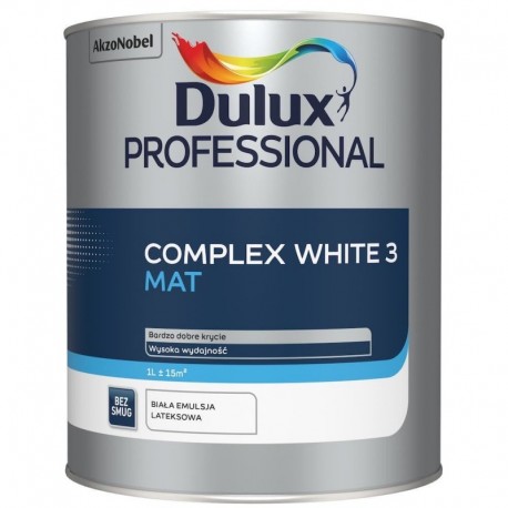 Dulux Professional COMPLEX WHITE 3 Mat 1L