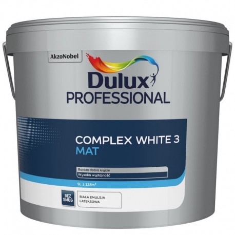 Dulux Professional COMPLEX WHITE 3 Mat 9L