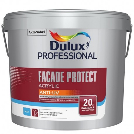 Dulux Professional Facade Protect Acrylic Anti‑UV Baza Clear 8,37L
