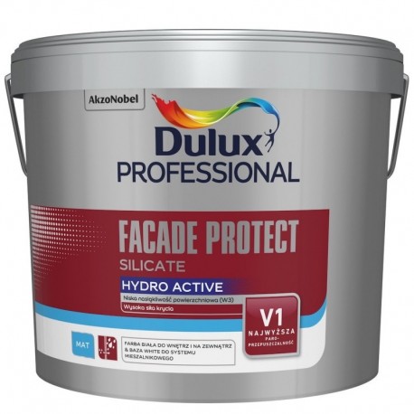 Dulux Professional Facade Protect Silicate Hydro Active Baza White 9L