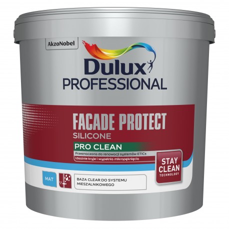 Dulux Professional Facade Protect Silicone Pro Clean Baza Clear 4,13L